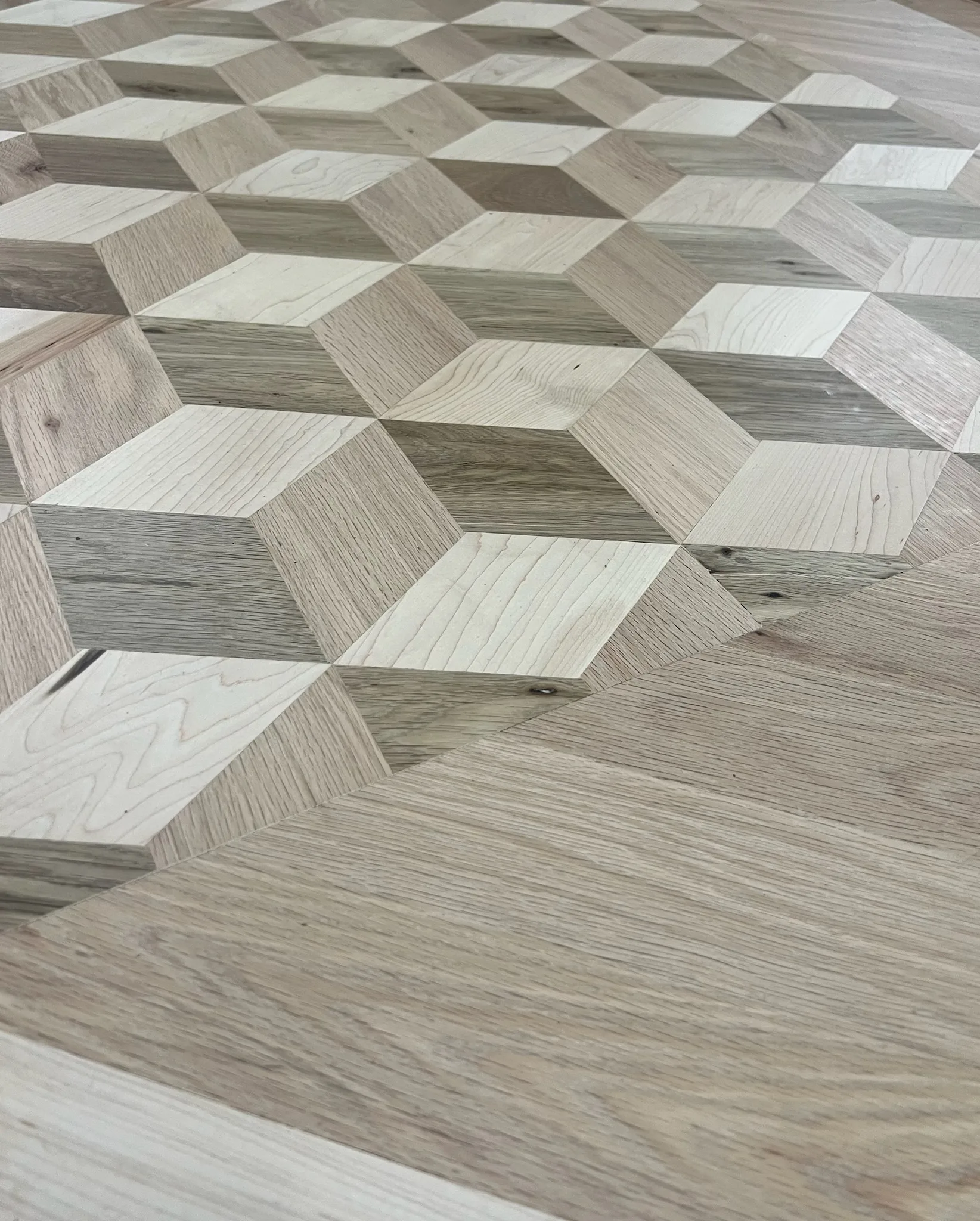 Herringbone Hardwood Floor Pattern Installed By Young Brothers