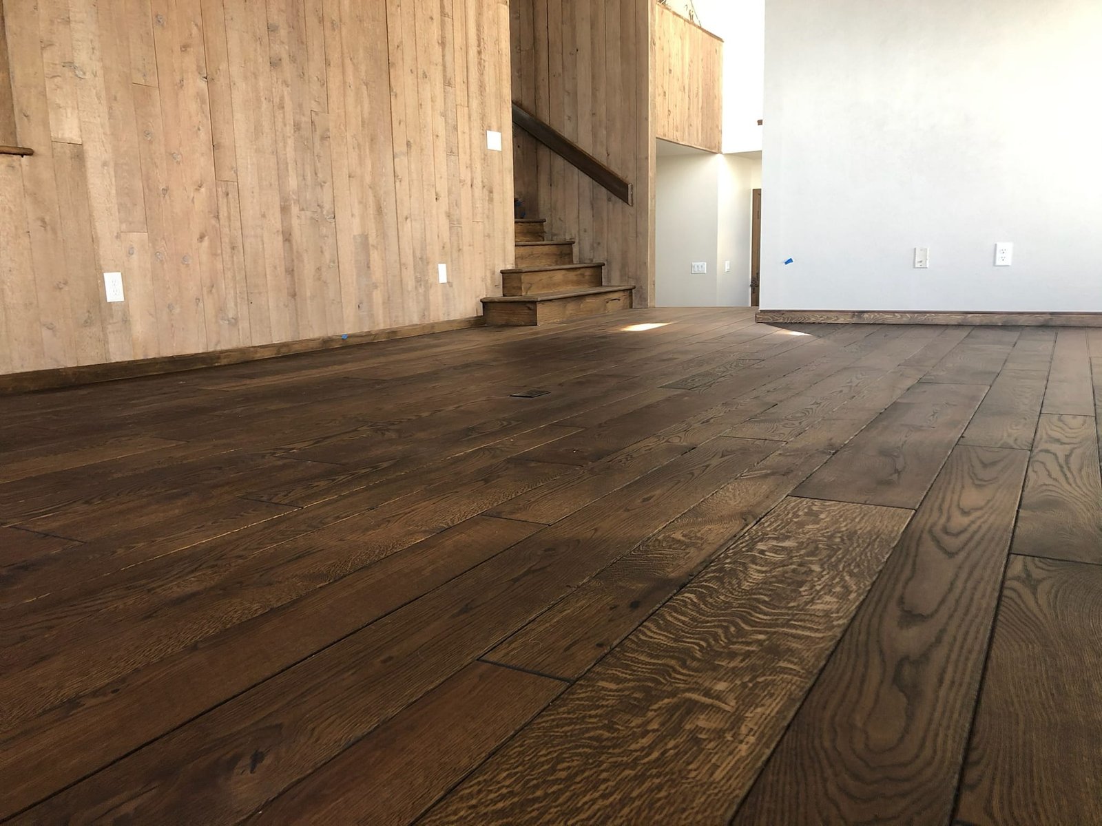Professional Hardwood Floor Installation By Young Brothers On A Contractor Project