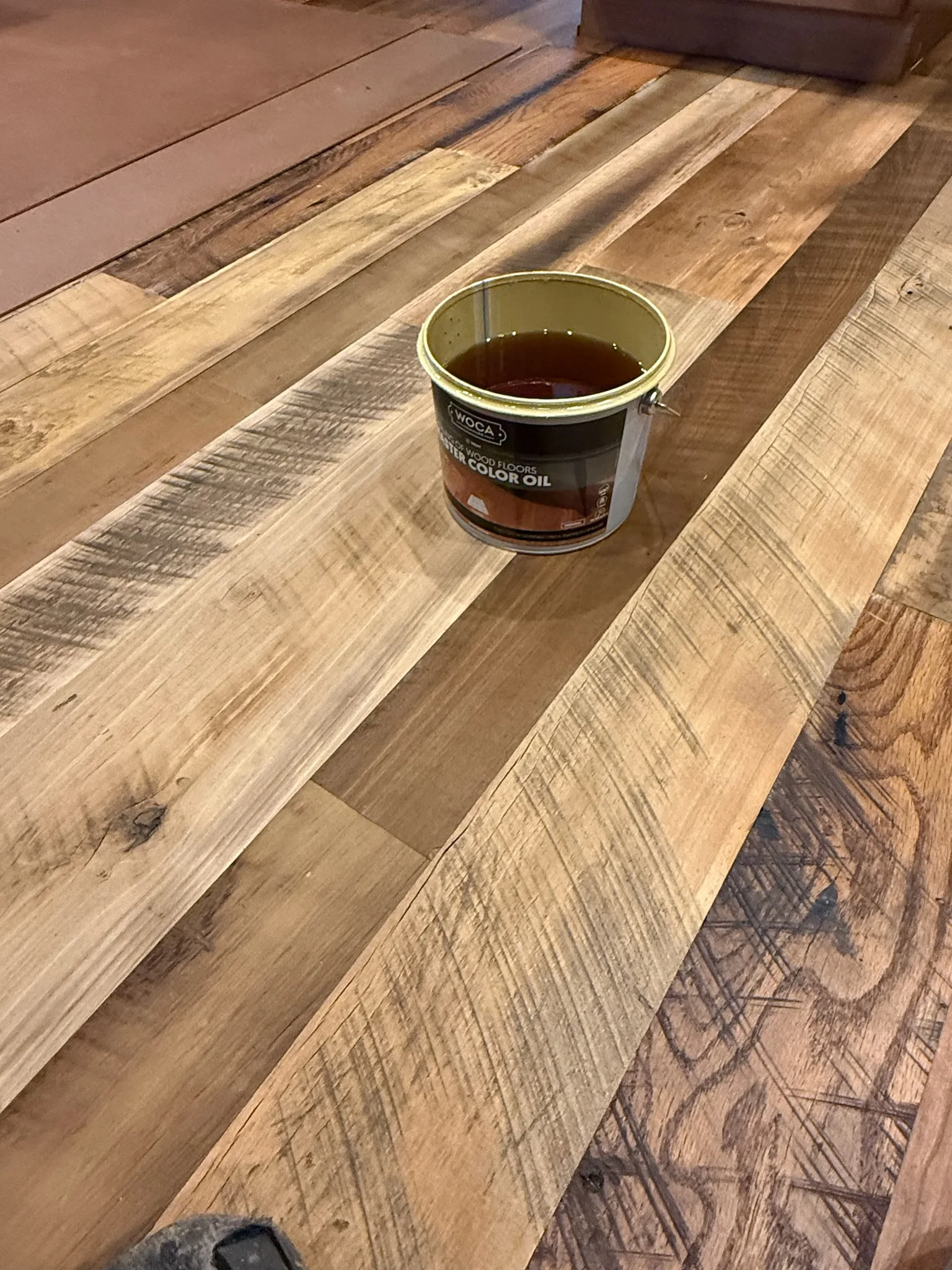 Natural Wood Grain And Finish Detail On A Hard Wax Oil Finished Floor