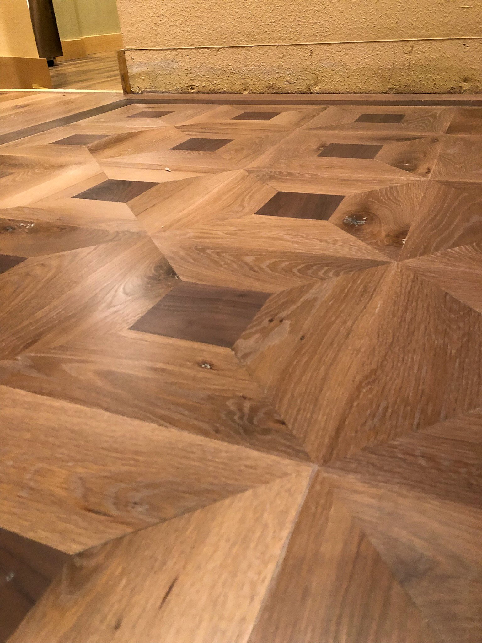 Custom 3D Cube Hardwood Floor Pattern By Young Brothers Hardwood Floors