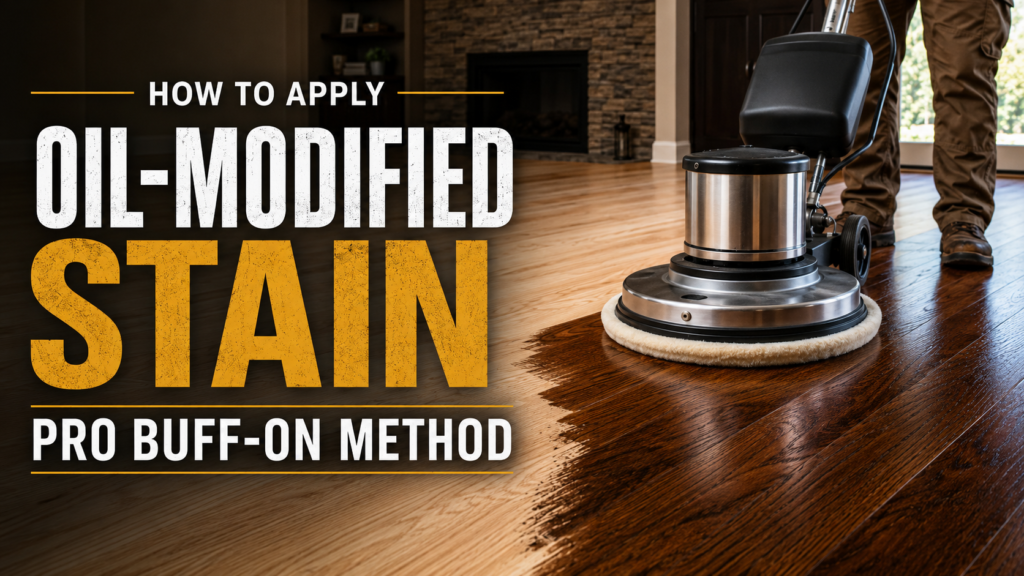 How to apply oil modified stain with a buffer